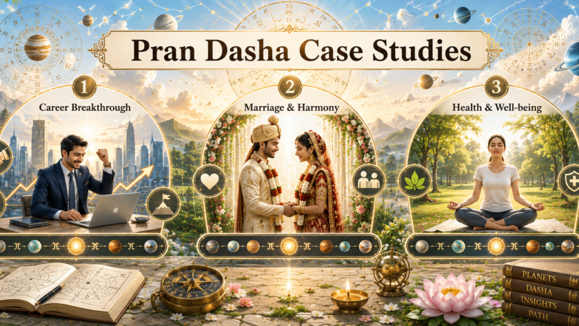 Pran Dasha Case Studies Showing Real-Life Marriage Timing Predictions In Vedic Astrology